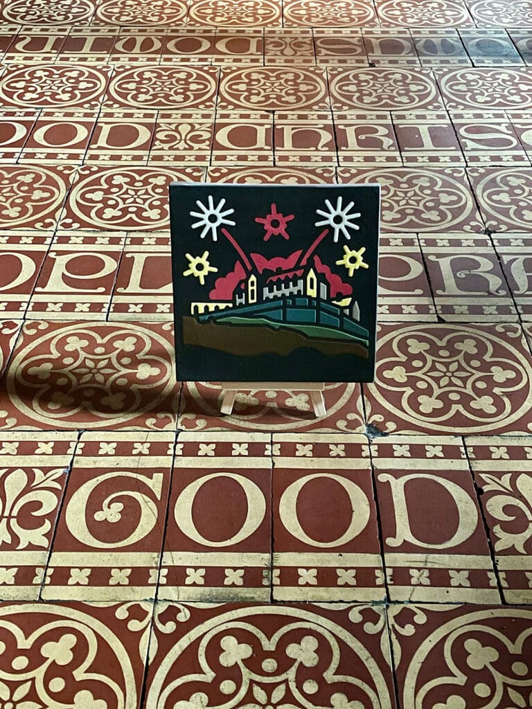 Lang May Yer Lum Reek – Encaustic tile – Bespoke Commission